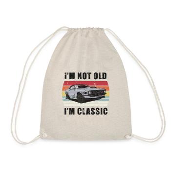 Ich bin nicht alt Ich bin Classic Retro Sunset Muscle Car - Turnbeutel - Natur - Vorne