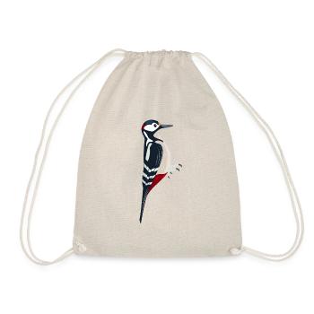 Great spotted Woodpecker Bird Illustration - Turnbeutel - Natur - Vorne
