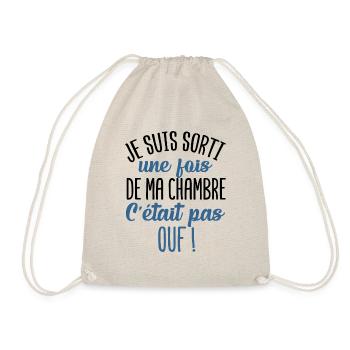 Je suis sorti de ma chambre cadeau ado gamer geek - Sac de sport léger - nature - Devant