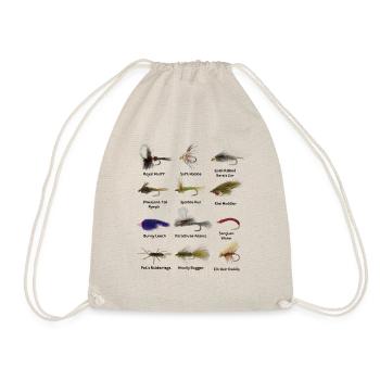 Pêche à la mouche Mouches Pêcheur Cadeau - Sac de sport léger - nature - Devant