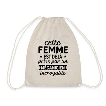 Cette femme est déjà prise par un mécanicien - Sac de sport léger - nature - Devant