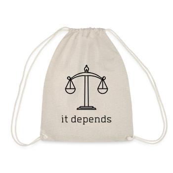 FUNNY LAW LAWYER - Drawstring Bag - nature - Front