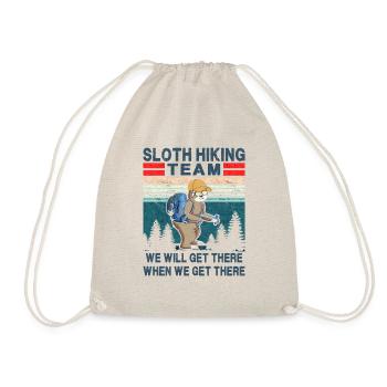 Das Sloth Hiking Team wird dort ankommen, wenn wir dort ankommen - Turnbeutel - Natur - Vorne