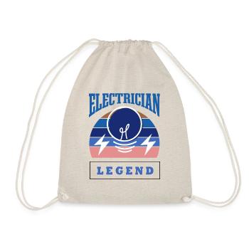 Elektriker Legend Elektroarbeiter Handwerker - Turnbeutel - Natur - Vorne