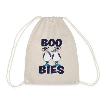 BOO BIES Lustiger Tölpel Vogel Halloween Kostüm - Turnbeutel - Natur - Vorne