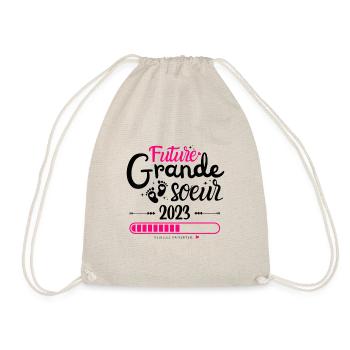 Future Grande Soeur 2023 Cadeau Annonce Grossessee - Sac de sport léger - nature - Devant