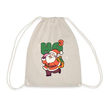Santa Claus Weihnachtsmann Ho Ho Ho - Drawstring Bag - nature - Front