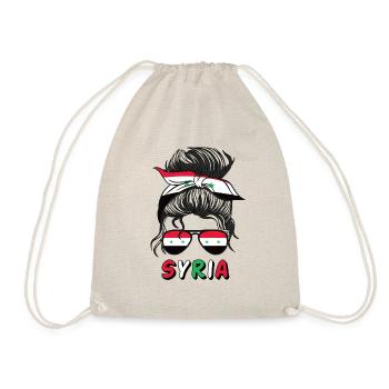 Syrie Syrie Drapeau Filles Filles Syriennes Filles Enfants - Sac de sport léger - nature - Devant