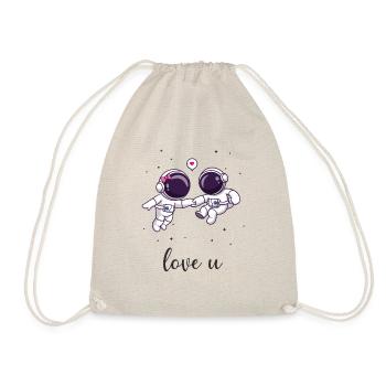 Love You Valentine's Day T-Shirt - A Romance Gift - Drawstring Bag - nature - Front