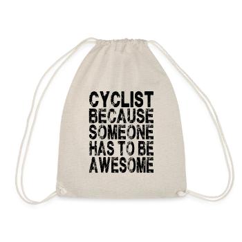 Cycliste parce que quelqu’un doit être génial - Sac de sport léger - nature - Devant