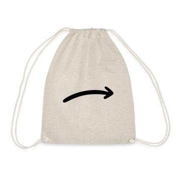 Flèche dessin croquis noir - Sac de sport léger - nature - Devant
