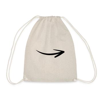 Flèche dessin croquis noir - Sac de sport léger - nature - Devant
