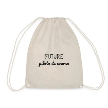 Future pilote de course - mademoiselle pilote - Sac de sport léger - nature - Devant