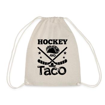 Hockey Geschenk Hockey, Hockey Trainer, Hockey Fan - Turnbeutel - Natur - Vorne