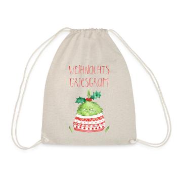 Christmas curmudgeon - Drawstring Bag - nature - Front