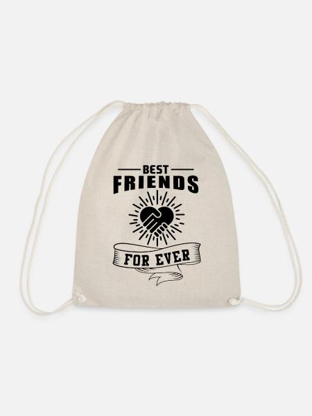Beste Freunde für immer - Turnbeutel - Natur