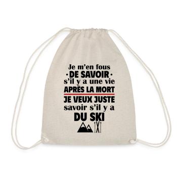 Je veux juste savoir si ski, cadeau de noël - Sac de sport léger - nature - Devant