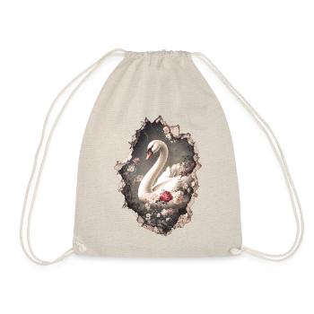 Schwan Vintage - Turnbeutel - Natur - Vorne