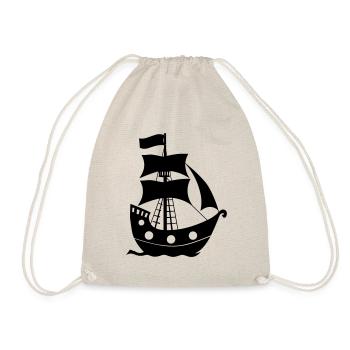 Piratenschiff - Turnbeutel - Natur - Vorne