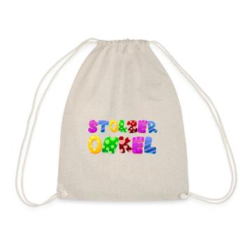 Baby Eltern Kind Geschenk Onkel Geburt Mama Papa - Turnbeutel - Natur - Vorne