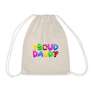 Bébé Parents Enfant Cadeau Dictons Naissance Maman Papa - Sac de sport léger - nature - Devant