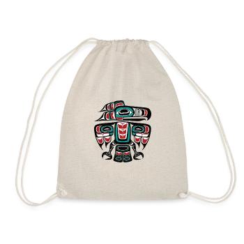 Haida Tlingit Native Rabe Donnervogel - Turnbeutel - Natur - Vorne