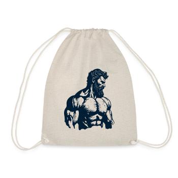 Powerful muscle figure - Drawstring Bag - nature - Front