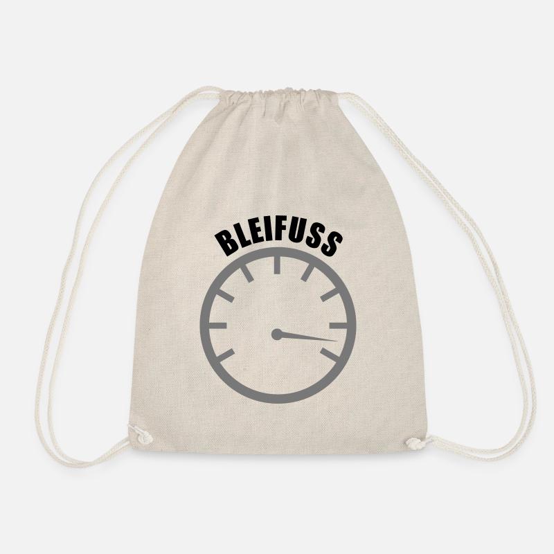 lead foot - Drawstring Bag - nature