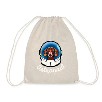 Teckel Astronaute Chien Cadeau Viennois - Sac de sport léger - nature - Devant