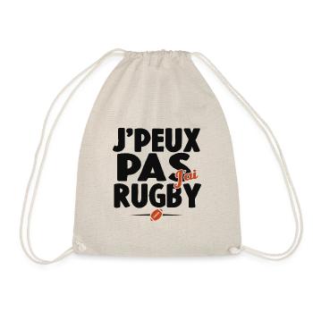 Je Peux Pas J'ai Rugby Cadeau Amoureux De Rugby - Sac de sport léger - nature - Devant