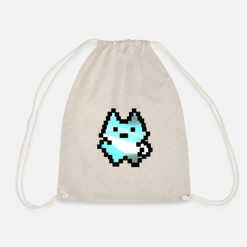 Little Pixel Guy - Drawstring Bag - nature