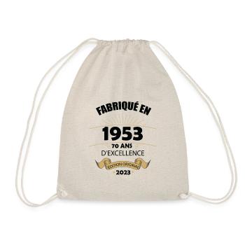 Fabriqué En 1953 Né En 1953 70 Ans Anniversaire - Sac de sport léger - nature - Devant