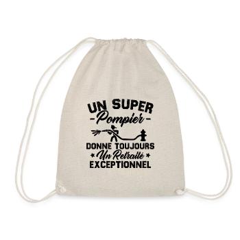 Super pompier donne toujours retraité exceptionnel - Sac de sport léger - nature - Devant