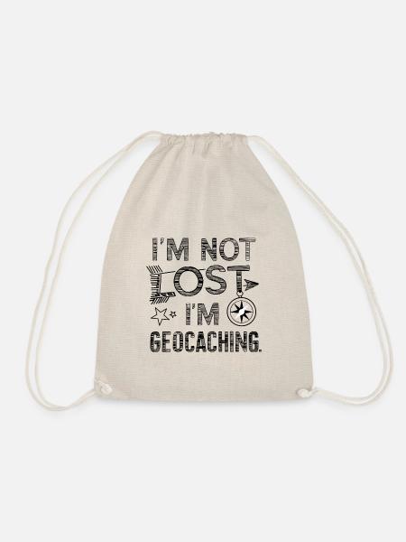 Ich bin nicht verloren, ich bin Geocaching Abenteuer - Turnbeutel - Natur