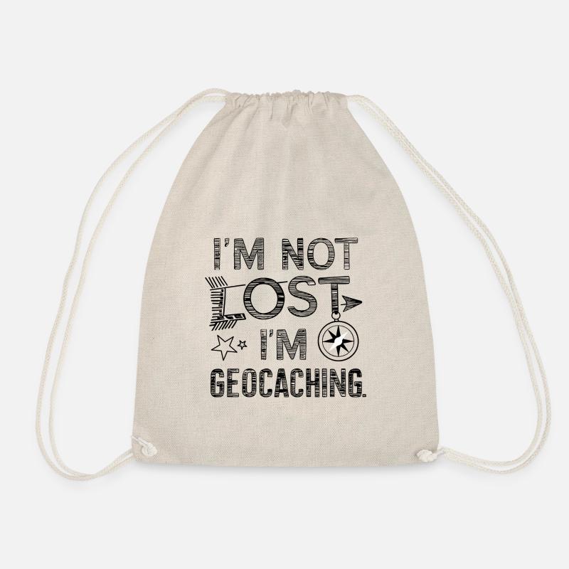 Ich bin nicht verloren, ich bin Geocaching Abenteuer - Turnbeutel - Natur
