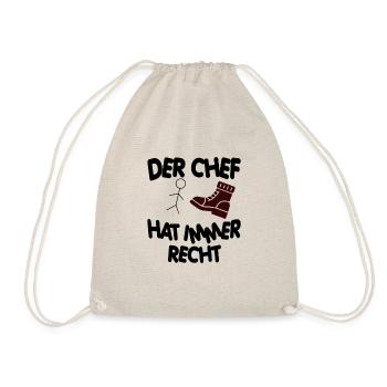Chef Vorgesetzter Büro Manager Teamleiter Firma - Turnbeutel - Natur - Vorne
