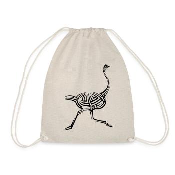 Tatouage tribal d’autruche - Sac de sport léger - nature - Devant