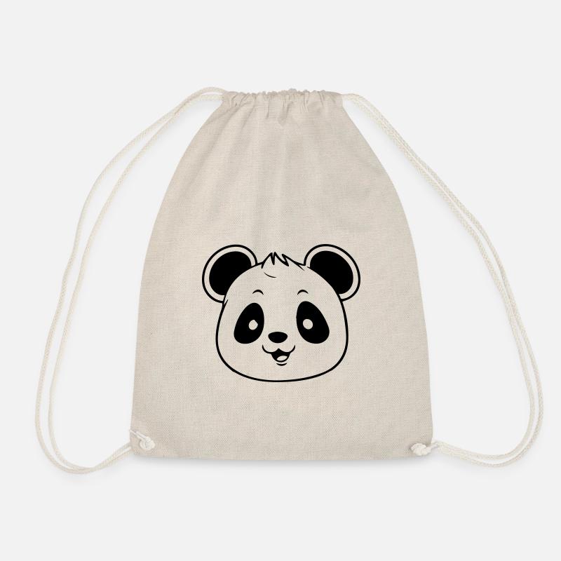 panda - Drawstring Bag - nature