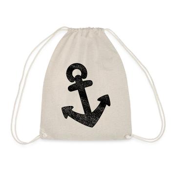 Anchor Distressed - Drawstring Bag - nature - Front