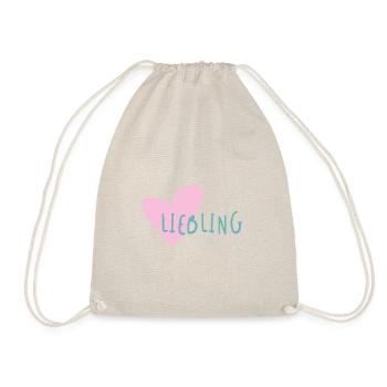 Liebling - Herz - Turnbeutel - Natur - Vorne