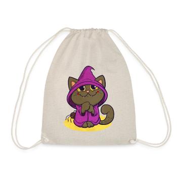 halloween cat - Drawstring Bag - nature - Front