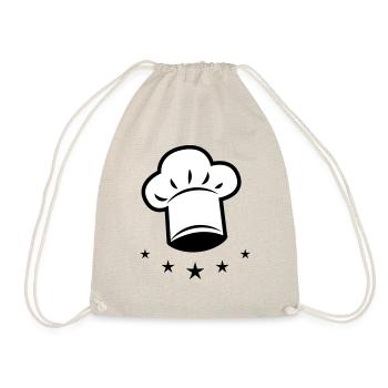 10 Casquette 5 étoiles cuisinier - Sac de sport léger - nature - Devant