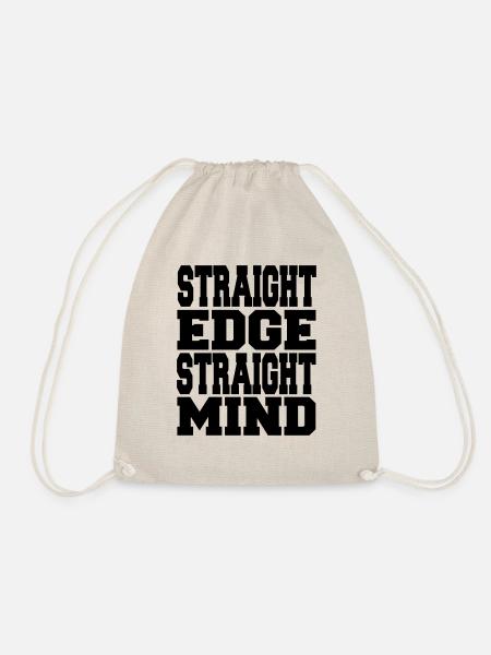 Straight Edge Straight Mind - Turnbeutel - Natur