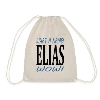 Vorname Elias ich heiße Elias ich bin Elias - Turnbeutel - Natur - Vorne