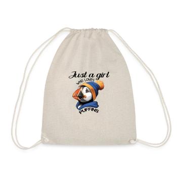 Just A Girl Who Loves Puffins - Drawstring Bag - nature - Front