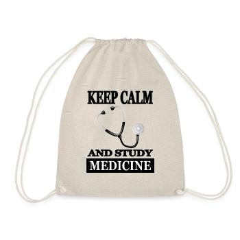 Studying medicine medicine studying doctor gift - Drawstring Bag - nature - Front