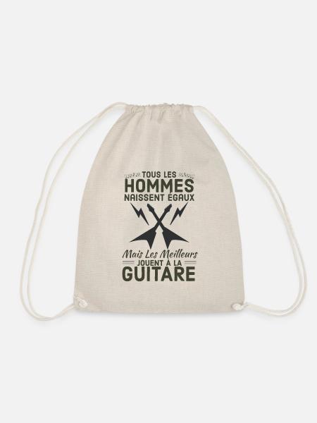 Gitarre - Turnbeutel - Natur