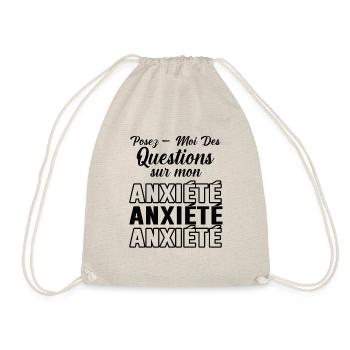 POSEZ MOI DES QUESTIONS SUR MON ANXIÉTÉ 1 - Sac de sport léger - nature - Devant