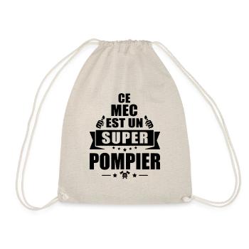 ce mec est un super pompier / humour pompier - Sac de sport léger - nature - Devant