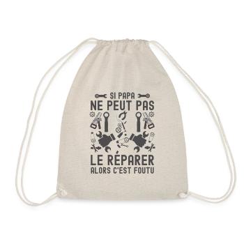 Papa parfait bricoleur - Sac de sport léger - nature - Devant